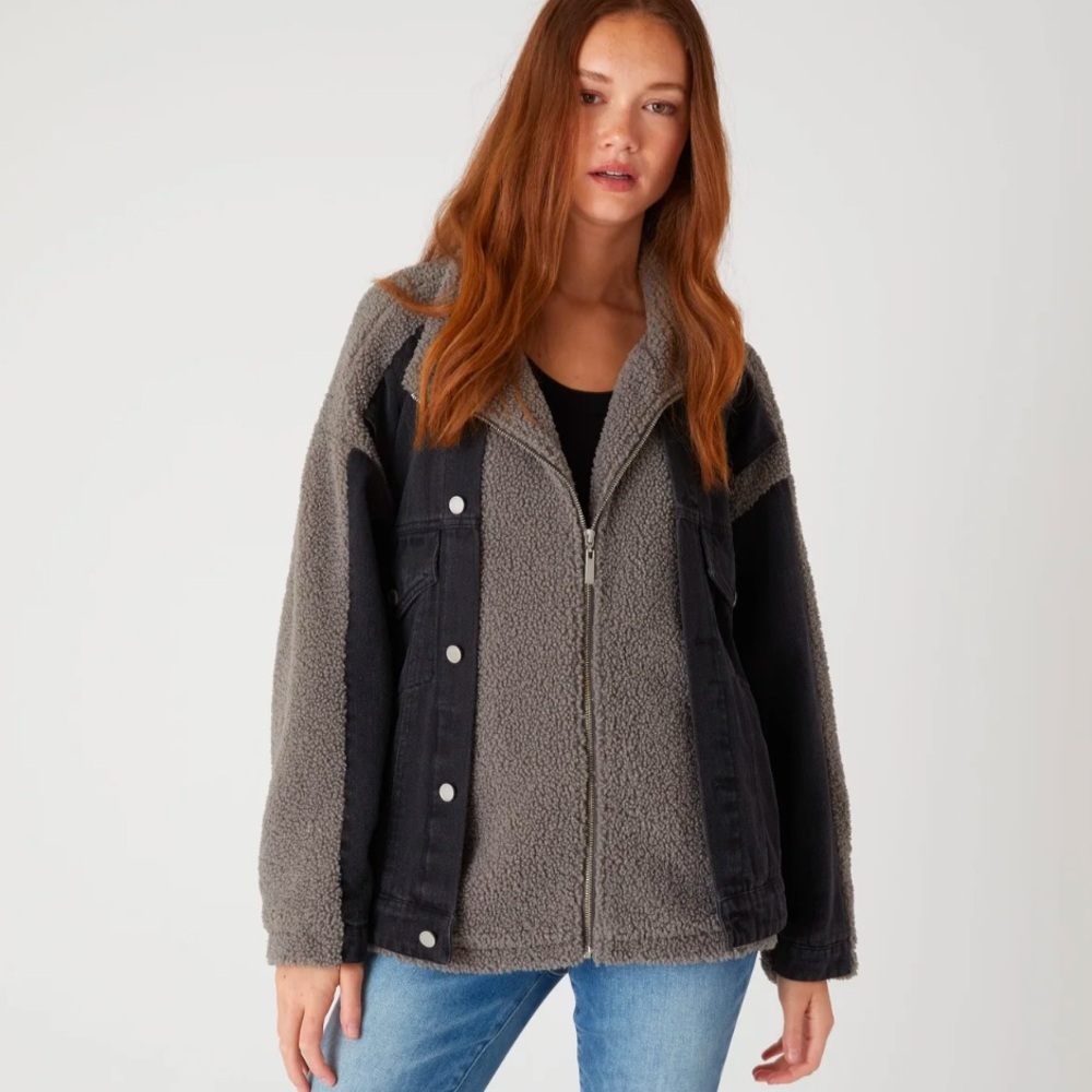 BLANKNYC BROWN DOUBLEDOWN JACKET